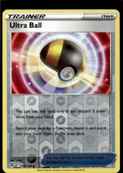 Pokemon Ultra Ball 150/172 Brilliant Stars Reverse Holo Uncommon - Image 1