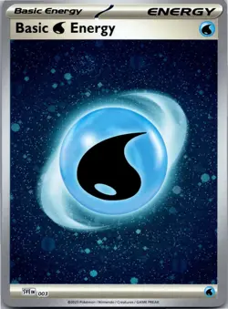 Basic Water Energy (Reverse Holo) 003 Holo Common Shrouded Fable Pokemon NM - Image 1