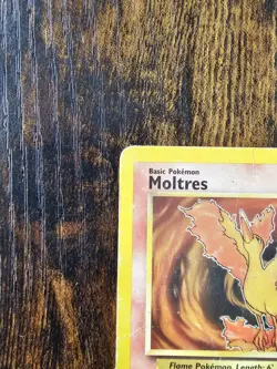 WotC Pokemon TCG Fossil Moltres 27/62 Rare Unlimited Non Holo Damaged - Image 3