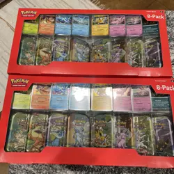 Pokemon TCG: Prismatic Evolutions 8 Mini-Tins Promos Costco Lot Of 2 **IN HAND** - Image 1