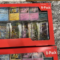 Pokemon TCG: Prismatic Evolutions 8 Mini-Tins Promos Costco Lot Of 2 **IN HAND** - Image 3