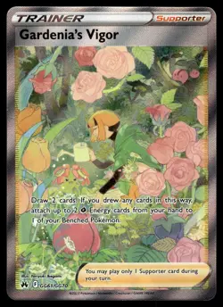 GARDENIA'S VIGOR - GG61/GG70 Ultra Rare Crown Zenith Galarian Gallery Pokemon NM - Image 1