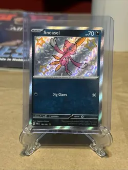 Sneasel 182/091 Shiny Rare Paldean Fates Pokemon Holo Near Mint - Image 1