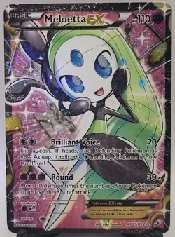 Meloetta EX RC25/RC25 - Rare Holo - Legendary Treasures Radiant Collection - DMG - Image 1