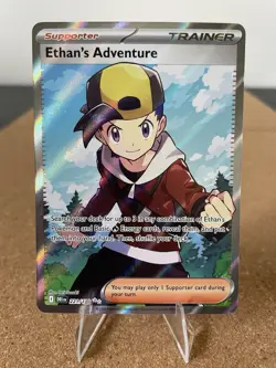 Ethan's Adventure 221/182 Ultra Rare Destined Rivals Pokemon Near Mint - Image 1