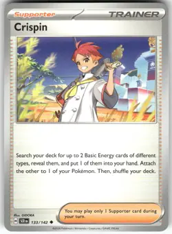 Crispin 133/142 Uncommon Stellar Crown Pokemon Near Mint - Image 1