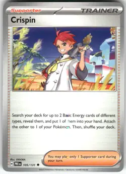 Crispin 105/131 Uncommon Prismatic Evolutions Pokemon Near Mint - Image 1