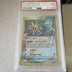 Pokemon EX Delta Species Starmie 15/113 Reverse Holo Holo Rare PSA 9 - Image 1