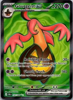 Gourgeist ex 102/086 Ultra Rare Chaos Rising Pokemon Holo Near Mint - Image 1