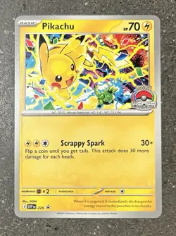 Pokemon TCG Pikachu Black Star Promo 2025 World Championship 225 SVP English - Image 1