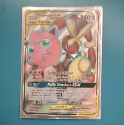 The Pokemon Company Mega Lopunny & Jigglypuff GX 225/236 TAG TEAM Full Art Holo - Image 1