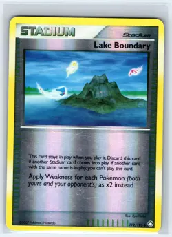 Lake Boundary 112/123 Uncommon Mysterious Treasures Pokemon Moderately Played - Image 1