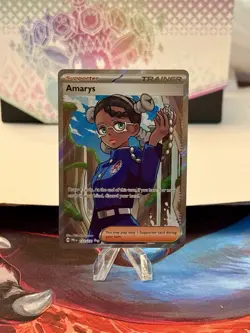 Amarys Prismatic Evolutions Ultra Rare Trainer Pokemon TCG SV 132/131 - Image 1