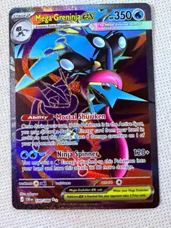 Mega Greninja ex 100/086 Pokemon Chaos Rising Ultra Rare Full Art Holo - Image 1