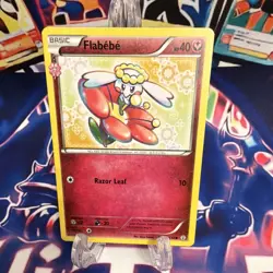 Pokemon TCG Flabebe RC17/RC32 Holo Basic 40 HP Razor Leaf (10) 2016 - Image 2