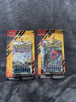 Pokemon Silver Tempest & Fusion Strike 2-Pack Blister with Pin (Lot of 2) - Image 1