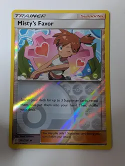 Misty's Favor 202/236 Uncommon Unified Minds Pokemon Reverse Holo Near Mint - Image 1