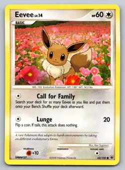 Eevee 62/100 Common Majestic Dawn Pokemon Lightly Played - Image 1