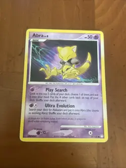 Abra 69/123 Common Mysterious Treasures Pokemon Moderately Played - Image 1