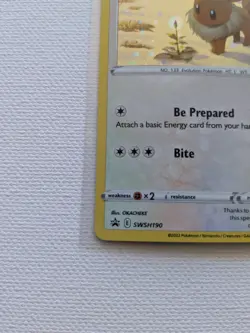 Eevee SWSH190 - Cosmo Holo - Black Star Promo - Pokemon Card - NM - Image 2