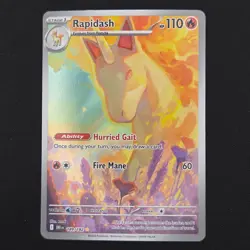 Pokemon TCG Card Rapidash 189/182 Destined Rivals Illustration Rare - NM - Image 1