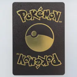 Pokemon Meowth VMAX 300hp Black Vinyl Gold Foil Fan Art Collector Card TCG - Image 2