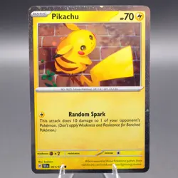 Pikachu - (Cosmo Holo) 051/162 Promo Miscellaneous Cards & Products Pokemon TCG - Image 1