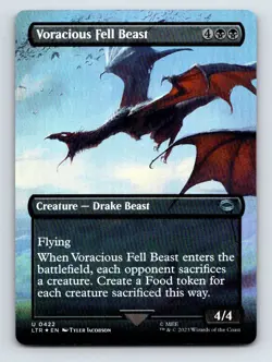 Voracious Fell Beast (Borderless) U Foil Universes Beyond: The Lord of the Rings - Image 1