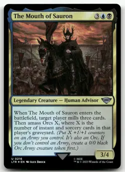 The Mouth of Sauron #216 (Foil) (NM) Lord of the Rings LTR Magic MTG - Image 1