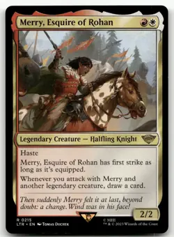 Merry, Esquire of Rohan #215 (NM) Lord of the Rings LTR Magic MTG - Image 1