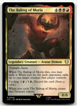The Balrog of Moria #46 (NM) Lord of the Rings LTC Magic MTG - Image 1