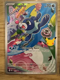 Pokemon First Partner Illustration Series 1 Alola Trio Popplio Litten Rowlet NM - Image 2