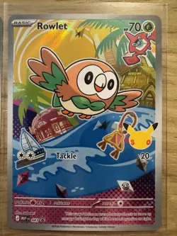 Pokemon First Partner Illustration Series 1 Alola Trio Popplio Litten Rowlet NM - Image 4