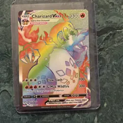 Pokemon TCG Charizard VMAX Champions Path Holo Card 074/073 Secret Rare NM - Image 1