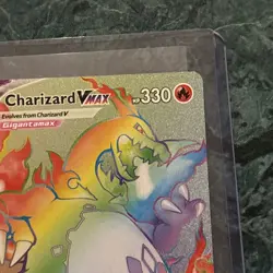 Pokemon TCG Charizard VMAX Champions Path Holo Card 074/073 Secret Rare NM - Image 3