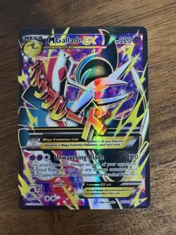 Pokemon TCG M Gallade EX Full Art Holo Rare Card 100/108 Roaring Skies Mp - Image 1