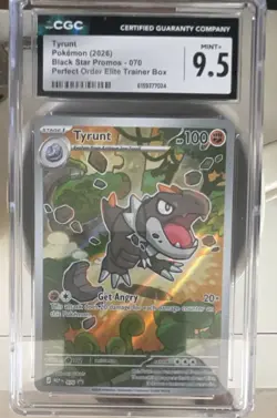 Tyrunt 070 Perfect Order Elite Trainer Box Black Star Promo Holo - CGC 9.5 - Image 1