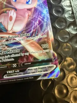Pokemon TCG Mew VMAX 114/264 Swsh08: Fusion Strike Holo Ultra Rare - Image 3