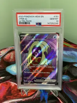2023 Pokemon Mew 151 Jynx EX #191 Ultra Rare Full Art PSA 10 Gem Mint - Image 1