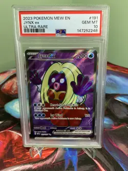 2023 Pokemon Mew 151 Jynx EX #191 Ultra Rare Full Art PSA 10 Gem Mint - Image 2
