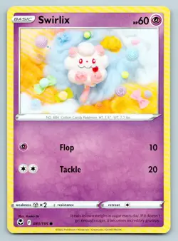 Pokemon Swirlix Silver Tempest SIT C 083/195 NM - Image 1
