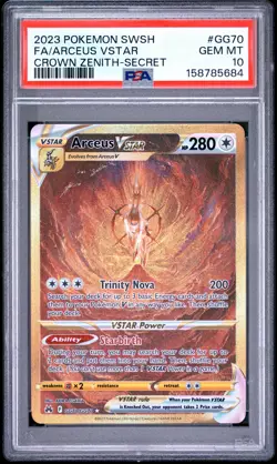 2023 POKEMON SWORD & SHIELD CROWN ZENITH SECRET FULL ART/ARCEUS VSTAR PSA 10 - Image 1