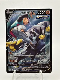 Pokemon Brilliant Stars Rapid Strike Urshifu V TG20/TG30 Trainer Gallery Holo NM - Image 1