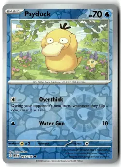 Psyduck 054/165 Common 151 Pokemon Reverse Holo Near Mint (FREE S&H) - Image 1
