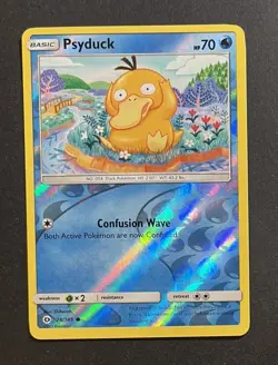 Pokemon Psyduck 28/149 Reverse Holo Sun & Moon Near Mint - Image 1