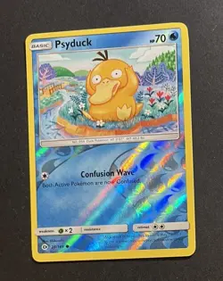 Pokemon Psyduck 28/149 Reverse Holo Sun & Moon Near Mint - Image 3