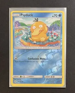 Pokemon Psyduck 28/149 Reverse Holo Sun & Moon Near Mint - Image 4