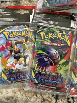 Pokemon TCG Phantasm Flames Mega Evolution Booster Pack/Mini Portfolio (SEALED) - Image 4