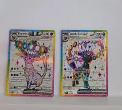Pokemon TCG Prismatic Evolutions Umbreon Ex & Espeon Ex Promos NM - Image 1