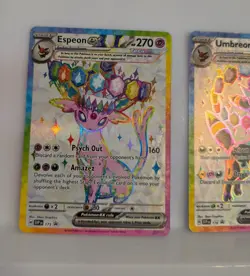 Pokemon TCG Prismatic Evolutions Umbreon Ex & Espeon Ex Promos NM - Image 3